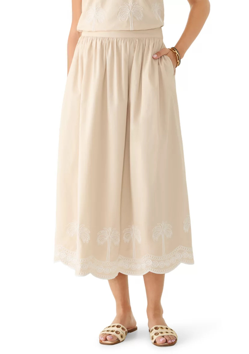 Women's Embroidered Midi Skirt | Belk