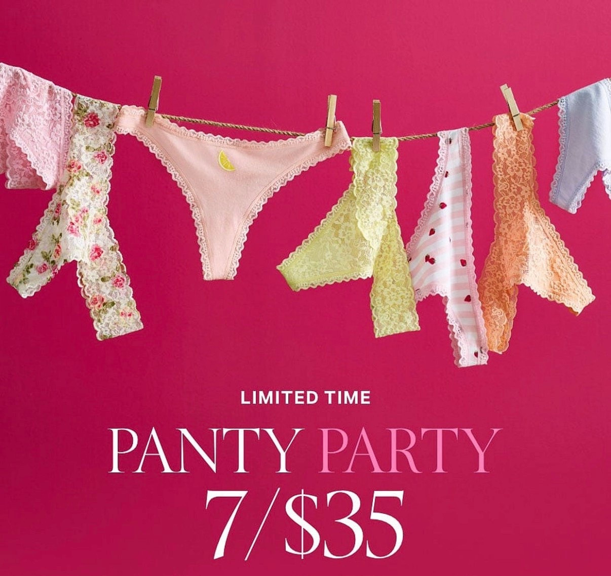 There’s a Panty Party at @victoriassecret 7 for $35 💕💓

#LTKOver40 #LTKSpringSale #LTKSaleAlert