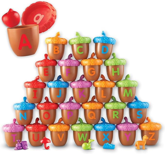 Learning Resources Alphabet Acorns Activity Set, Develops Letter Recognition, Educational Toys fo... | Amazon (US)