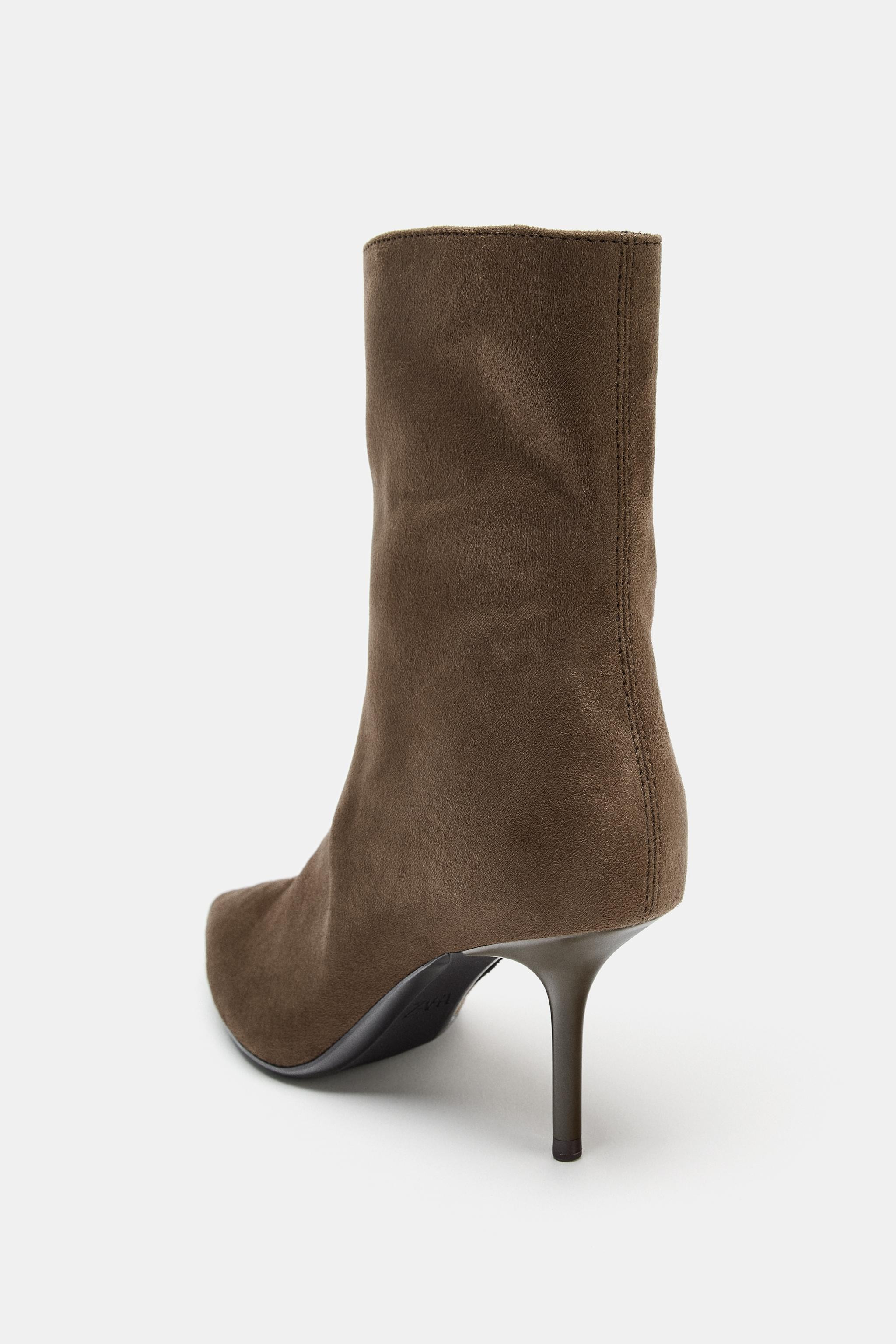 SOFT STILETTO HEEL ANKLE BOOTS | Zara UK