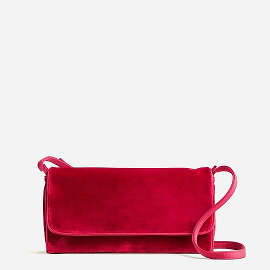 Florence convertible clutch in velvet | J. Crew US