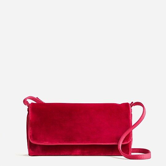 Florence convertible clutch in velvet | J.Crew US