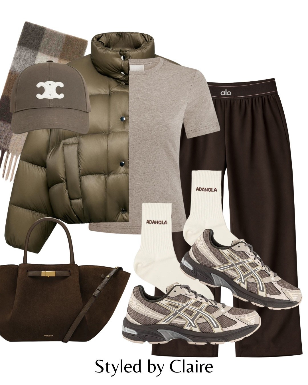 THE VIRAL ALO YOGA PANTS🤎
Tags: suit up trousers tailored joggers waist band stretch oat tshirt Zara water resistant puffer jacket oversized demellier London suede tote bag midi New York asics gel 1130 brown cream neutral acne studios scarf FARFETCH checked Celine cap fashion winter city break capsule wardrobe everyday realistic outfit airport travel school run busy mum athleisure loungewear fitness gym sport

#LTKwinter #LTKshoes #LTKstyletip