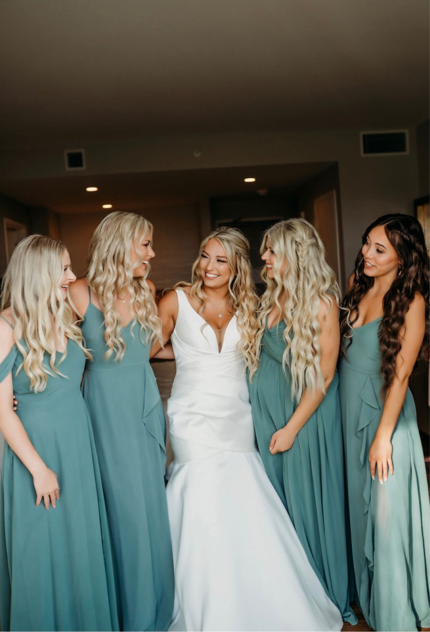 Sea Glass Bridesmaids Dresses