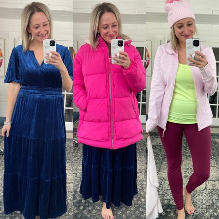Yesterday’s try-on!
Left: ❄️/ 🌷 runs TTS
Middle jacket: ❄️ size down 1
Right leggings: ☀️ TTS
Right tank: ❄️ runs TTS
Right jacket: ☀️ TTS (I size up 1)
Hat: ☀️ 