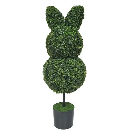 Boxwood Bunny Topiary, Green, 35", by My Texas House | Walmart (US)