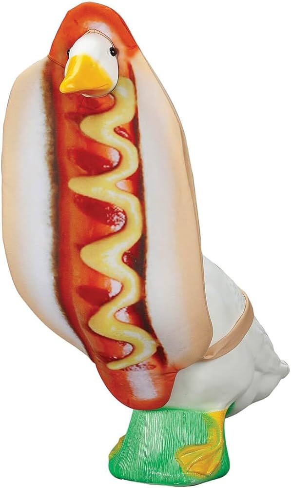Fox Valley Traders Gaggleville Hot Dog Goose Outfit, Fits Large 23" H Statue | Amazon (US)