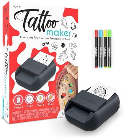 Hello Blink Tattoo Maker Create and Print Custom Temporary Body Art for Kids Ages 8+ – DIY Acti... | Amazon (US)