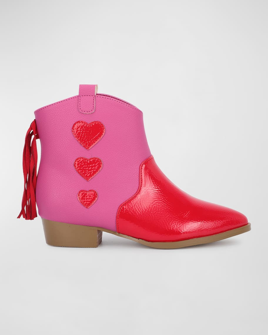 Yosi Samra Girl's Miss Dallas Heart Cowboy Boots, Toddler/Kids | Neiman Marcus