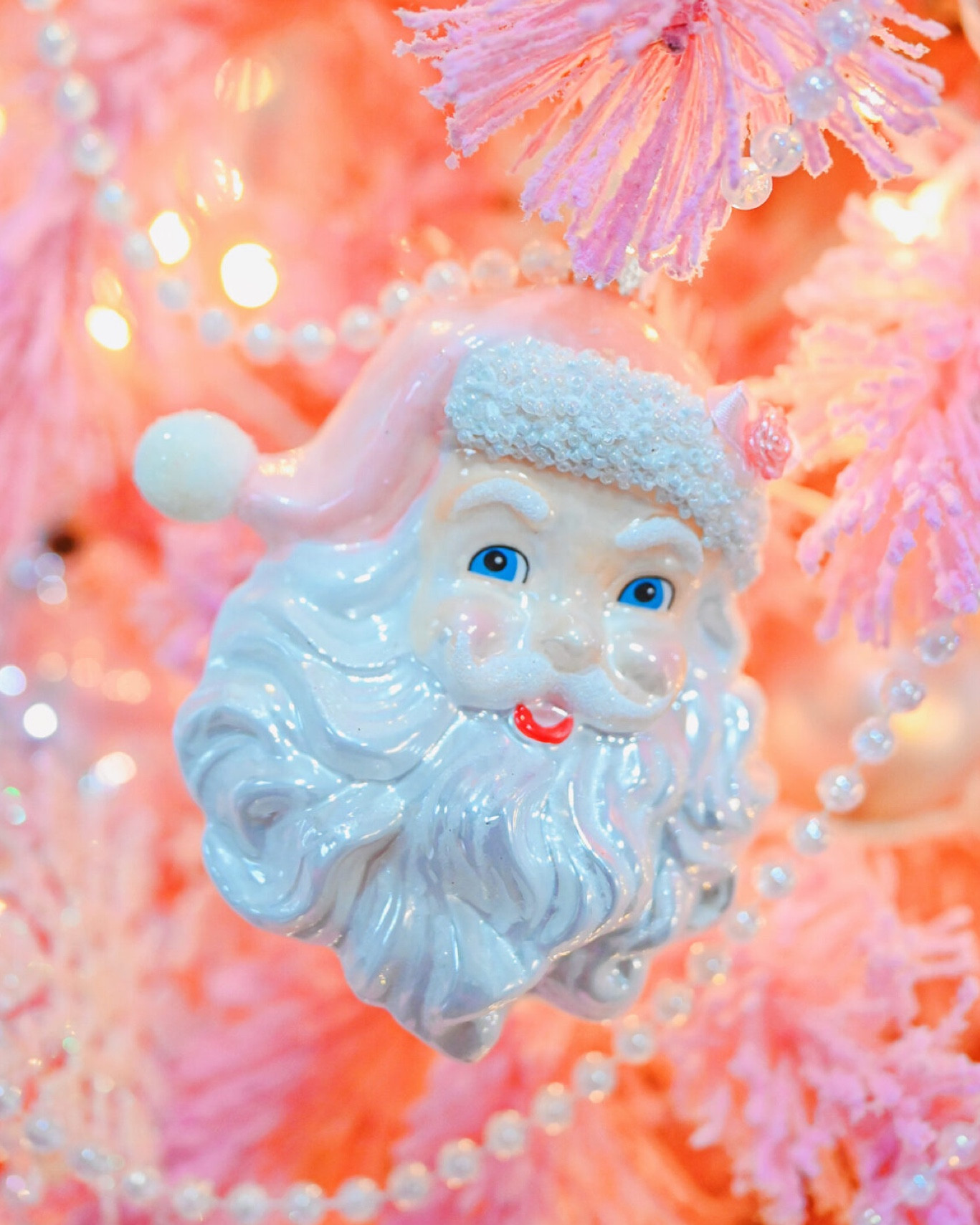 Pink Santa Christmas Tree Ornament 🎀🎅🏻

#LTKHome #LTKSeasonal #LTKHoliday