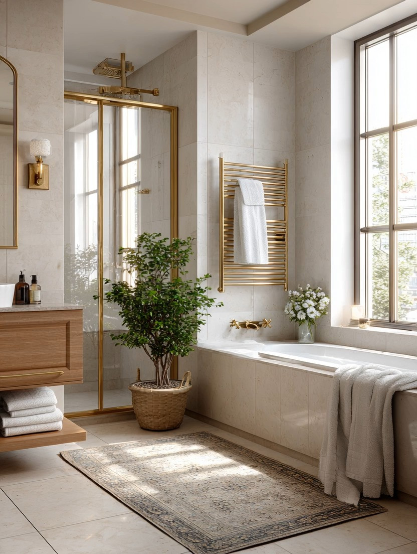 If you’re looking for one upgrade that instantly elevates your bathroom, this is it.

That gorgeous brushed gold towel warmer is more than just practical — it becomes a statement piece for the entire bathroom. Most people focus only on tiles, vanities, or faucets when designing a bathroom, but it’s often these smaller luxury details that completely transform the atmosphere.

A towel warmer adds warmth, elegance, and that boutique hotel feeling the moment you walk into the room. It makes your bathroom feel intentional instead of purely functional. And visually, the vertical lines create height while the brushed gold finish adds softness and luxury without overpowering the space.

The best part is that this look works beautifully in modern bathrooms, warm organic spaces, minimalist homes, spa-inspired interiors, and even traditional bathrooms needing a refresh. Pair it with matching gold hardware, warm wood tones, soft ivory towels, and a touch of greenery for that calm luxury hotel aesthetic.

Sometimes the most luxurious spaces are created through thoughtful details like this.

Shop our curated edit of brushed gold towel warmers, bathroom hardware, and elegant spa-inspired decor to recreate this elevated bathroom look in your home.

#BathroomDesign #LuxuryBathroom #HomeDecor #TowelWarmer #SpaBathroom #WarmMinimalism #InteriorDesign 

 #LTKHome