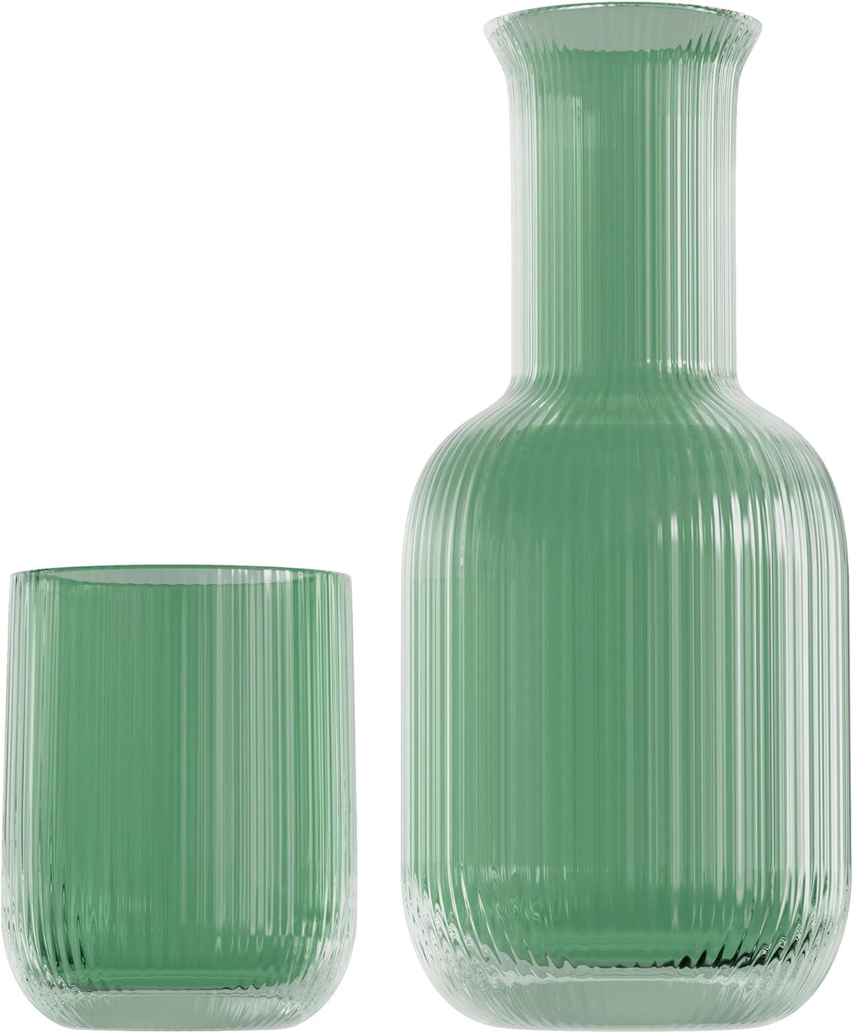 American Atelier Bedside Water Carafe with Tumbler | 28-Ounce Pitcher and Matching Drinking Glass... | Amazon (US)