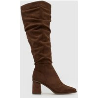 schuh Daria Knee High Boots in Brown | Schuh