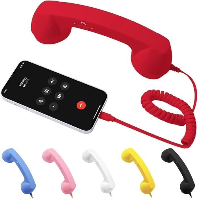 Retro Phone Handset, 2026 New Vintage Retro Telephone Wired Handsets Style Landline Handle Receiv... | Amazon (US)