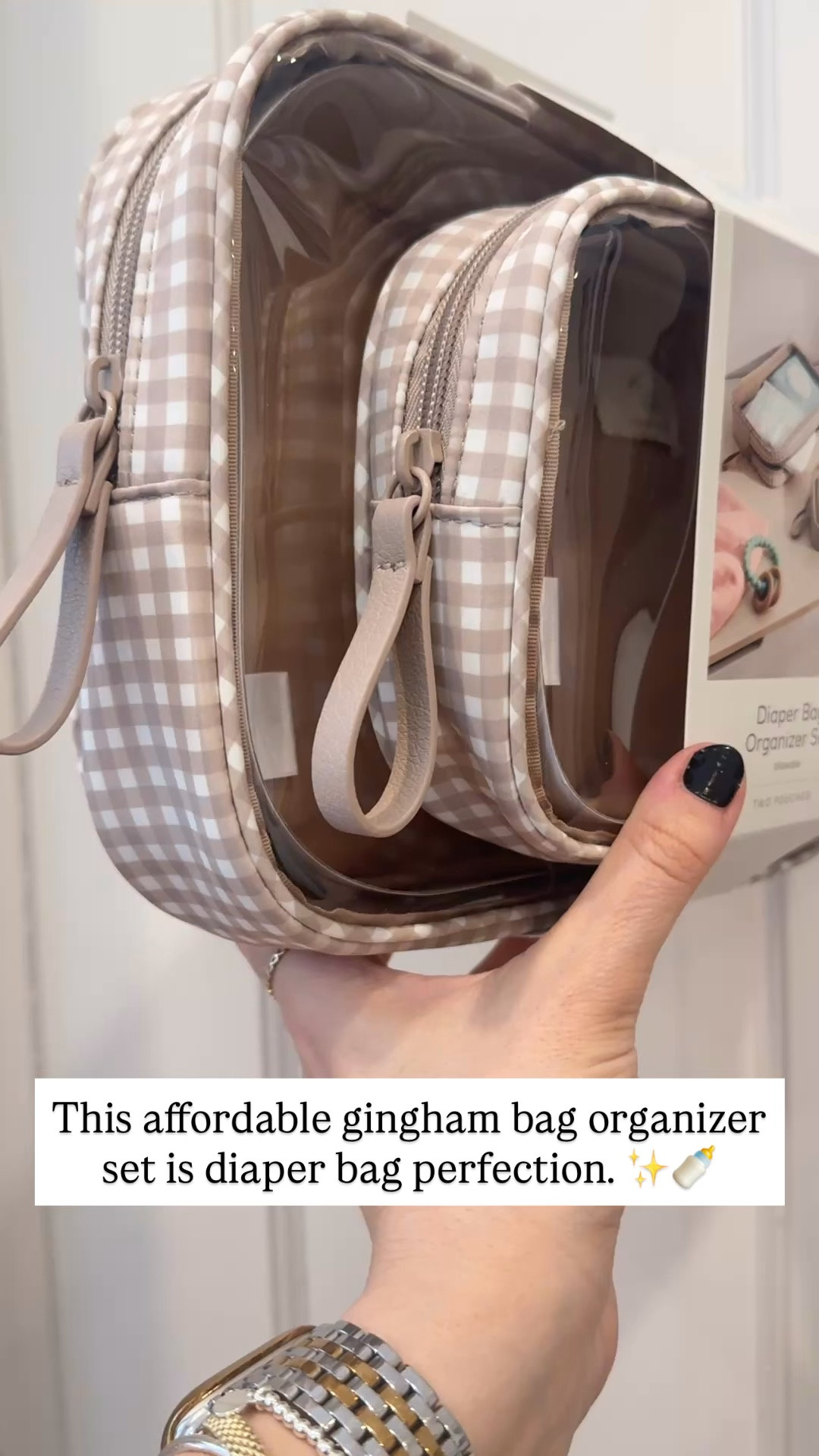The cutest gingham diaper bag organizers! (These pouches are affordable, adorable, and come in either khaki or blue gingham.) 

#LTKKids #LTKmomlife