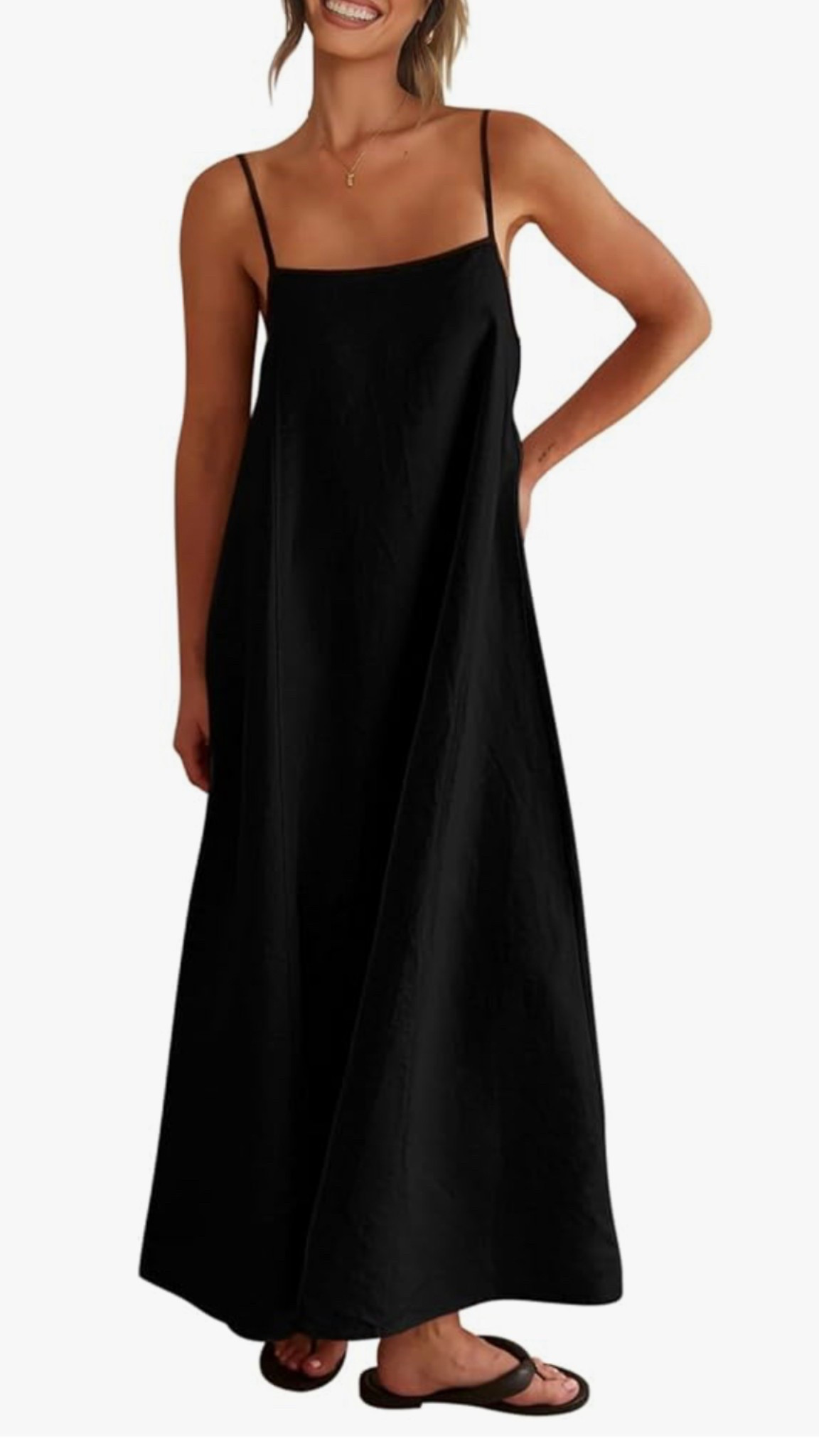 Beautiful black dress perfect for after a beach day

#LTKgrwm #LTKU #LTKootd