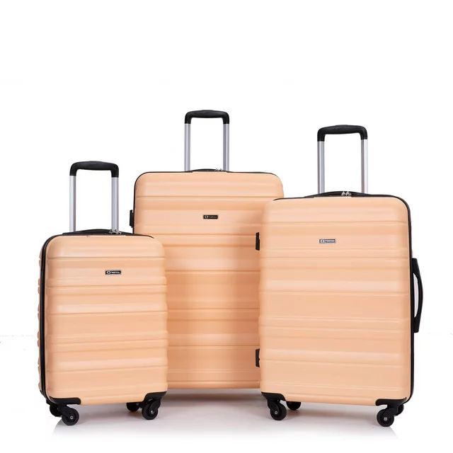 Tripcomp Hardside Luggage Set 3-Piece Set(21/25/29) Lightweight Suitcase 4-Wheeled Suitcase Set(P... | Walmart (US)