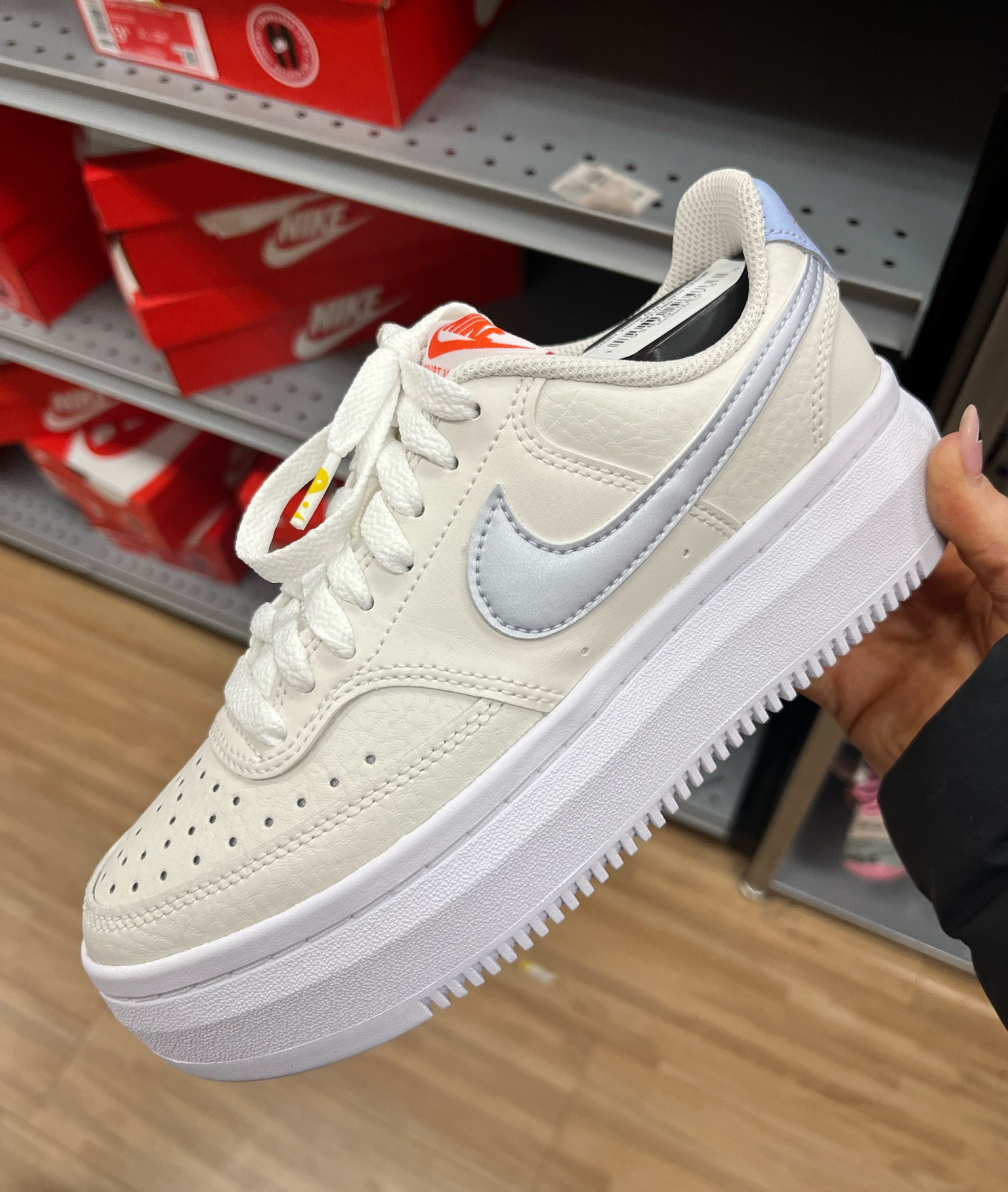 Nike court vision Alta! So cute. Love a platform sneaker 

Casual Shoe
Dicks sporting goods 
Women’s sneaker 
Beige 


#LTKunder100 #LTKGiftGuide #LTKshoecrush