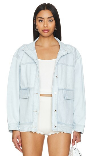 The Margot Jacket in Blue Bird | Revolve Clothing (Global)
