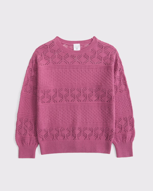 stitched crew sweater | Abercrombie & Fitch (US)