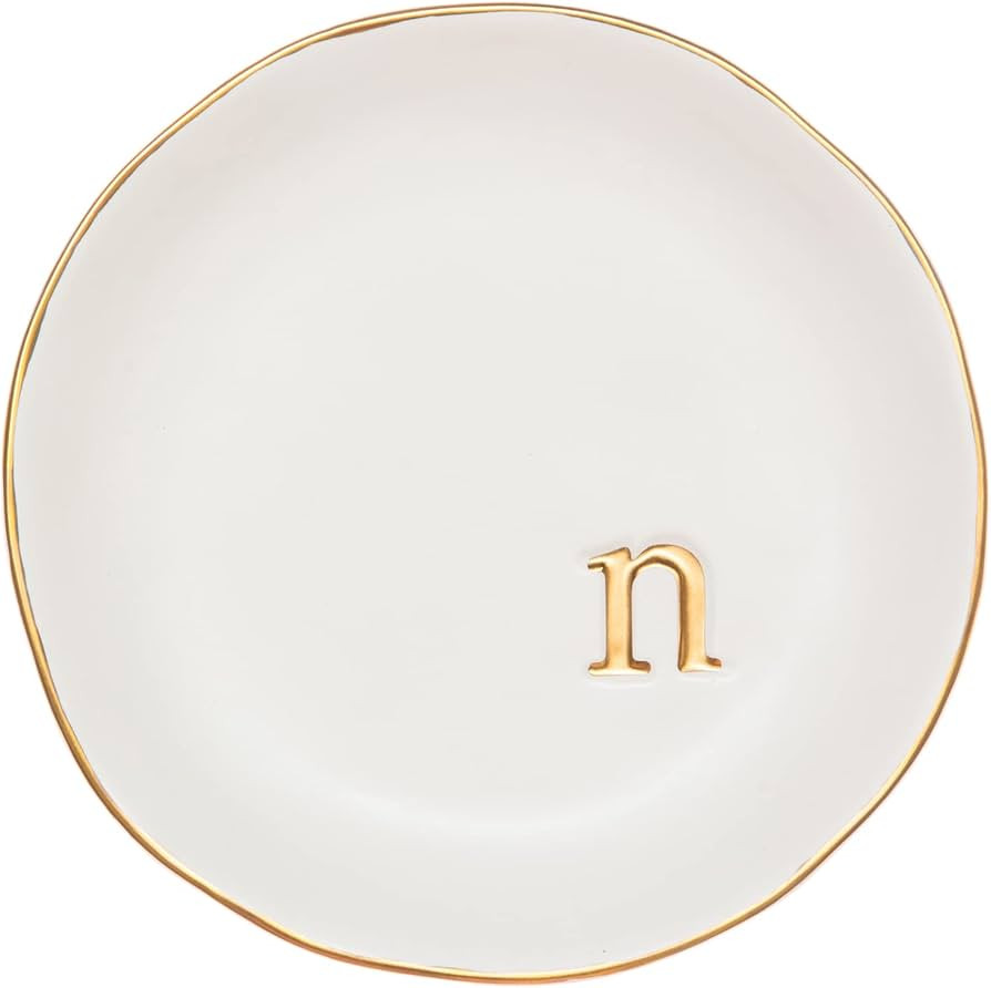 COLLECTIVE HOME - Ceramic Jewelry Tray, Decorative Trinket Dish for Rings Earrings Necklaces Brac... | Amazon (US)