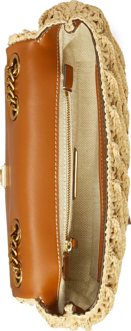 Small Kira Raffia Crochet Convertible Shoulder Bag | Nordstrom