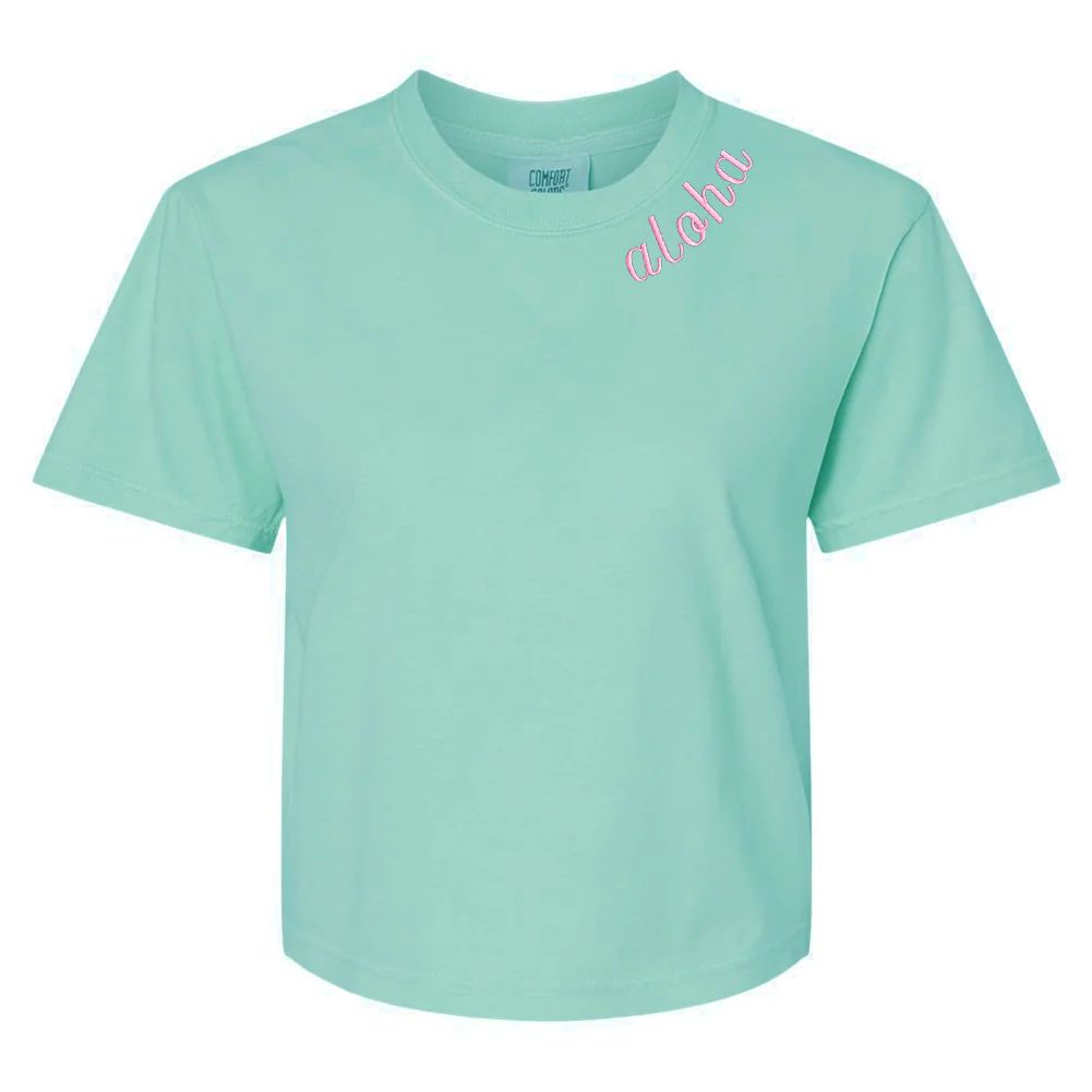 Make It Yours™ Collar Comfort Colors Boxy T-Shirt | United Monograms