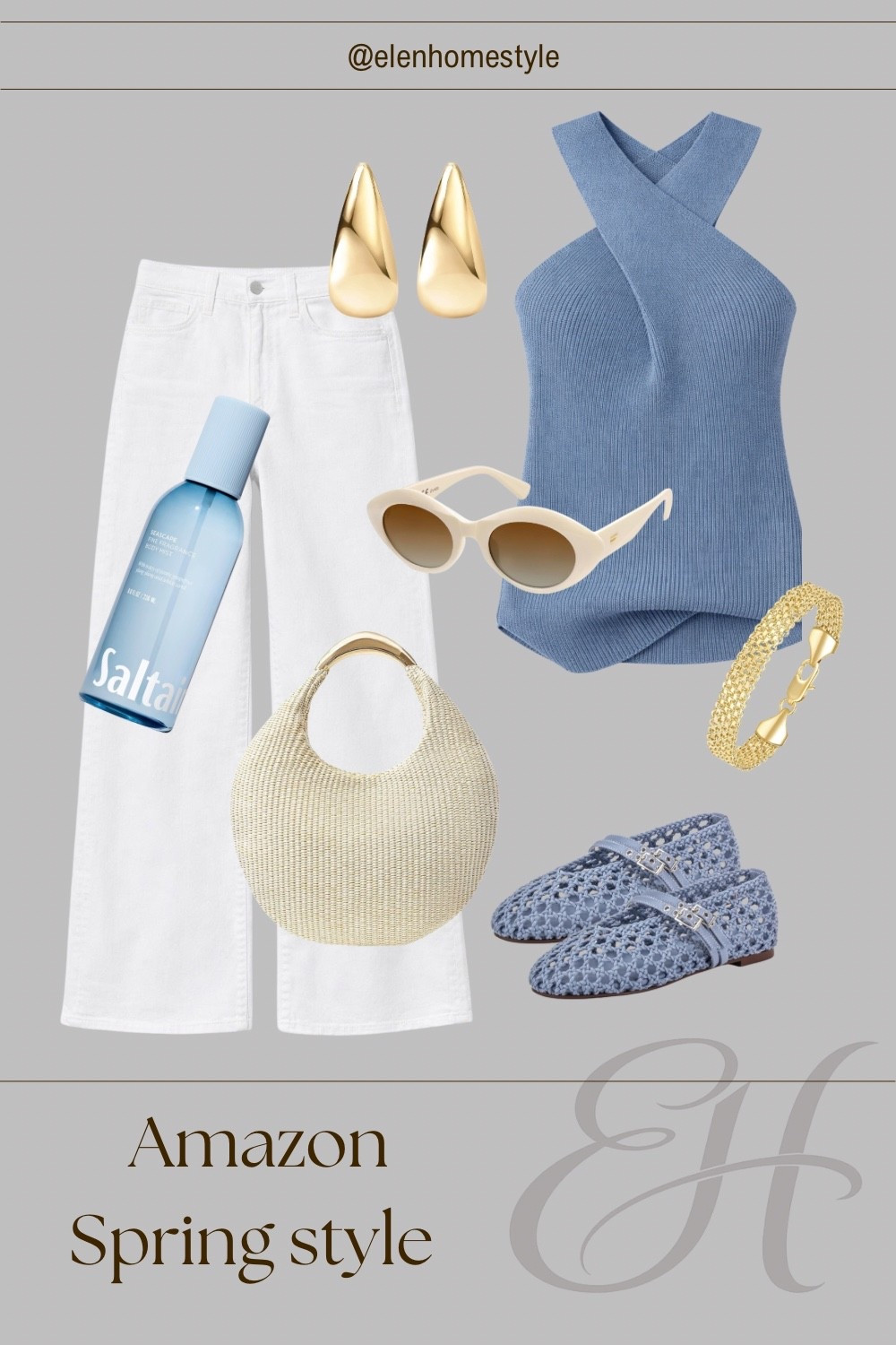 Soft blue + crisp white — the perfect spring combo 🤍💙
Clean lines, gold accents, and woven textures create an effortless everyday look that feels fresh and feminine.

These Amazon finds are easy to mix, easy to wear, and perfect for brunch, errands, or a sunny weekend out ☀️

#AmazonFinds #SpringStyle #AmazonFashion #NeutralStyle #EffortlessChic #SpringOutfit #WomensFashion #StyleInspo #EverydayLook #ChicStyle

#LTKvlog #LTKU #LTKdayinmylife