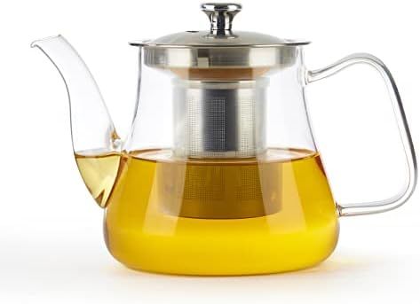 VAHDAM, Radiance- Glass Tea Pot with Infuser, 33oz | Scratch Resistant, Microwave Safe Tea Steepe... | Amazon (US)