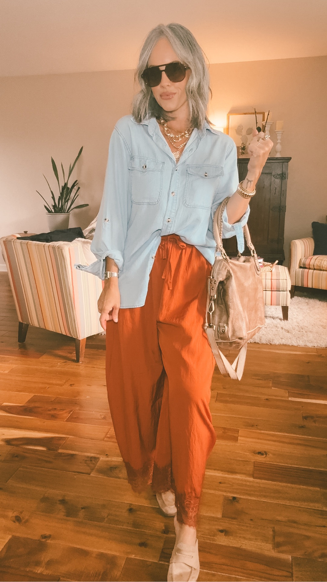 Size dip to a medium in the top and the pants! Similar shoes and different purses linked! #barrelpant #lace #laceanddenim #denimandlace #falllooks #summertofall #falltransition #momstyle #officelooks

#LTKootd #LTKOver40 #LTKSeasonal