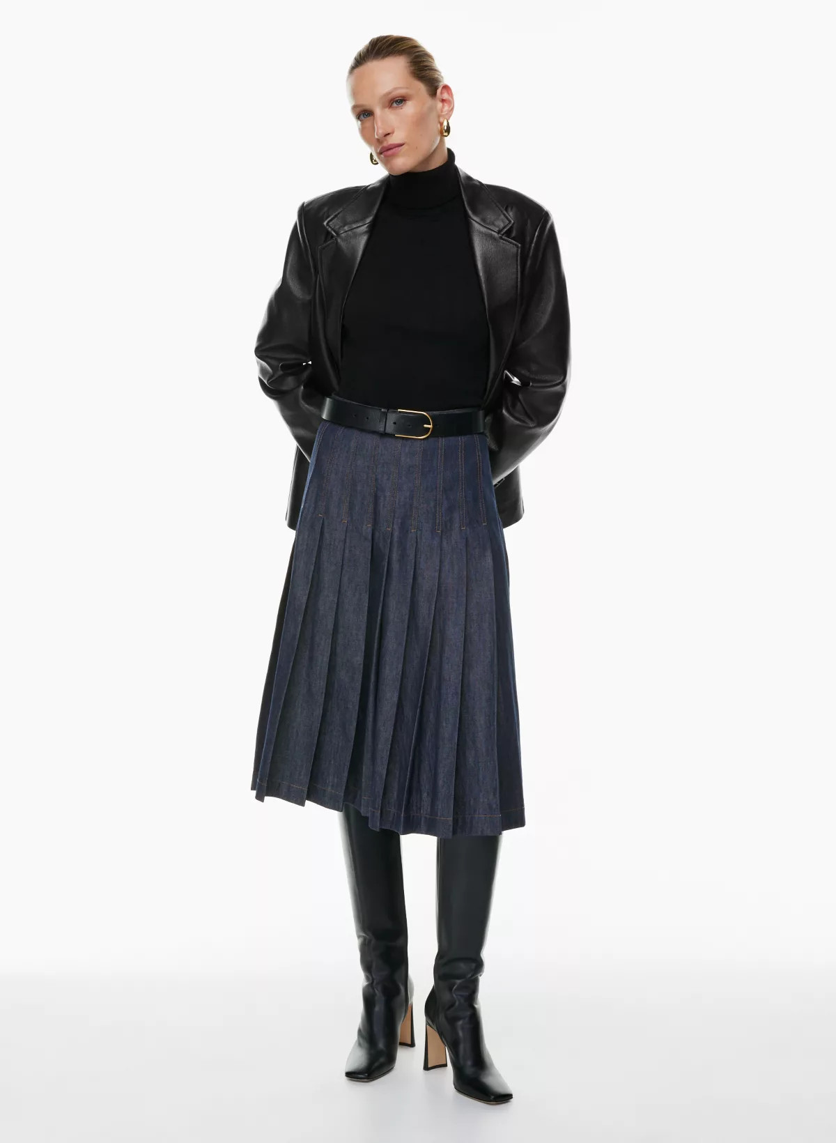 PROCESS JEAN SKIRT | Aritzia