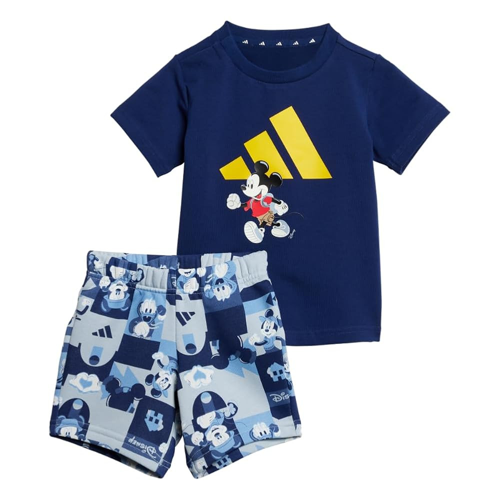 adidas Baby Girls' Disney Mickey Mouse T-Shirt Set | Amazon (US)