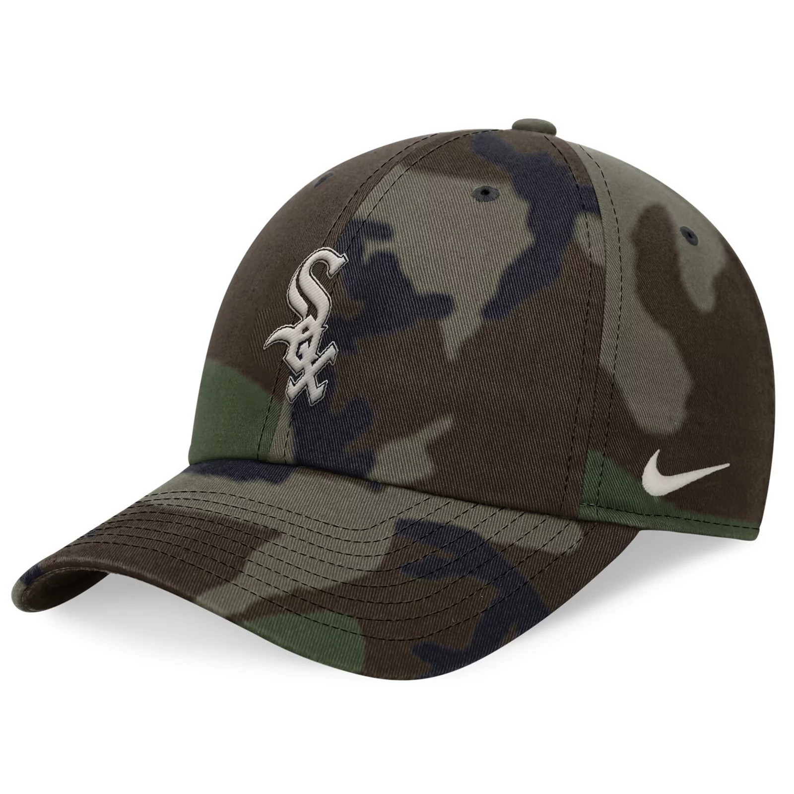 Men's Nike Camo Chicago White Sox Club Adjustable Hat, Size: Medium/Large, Green | Kohl's