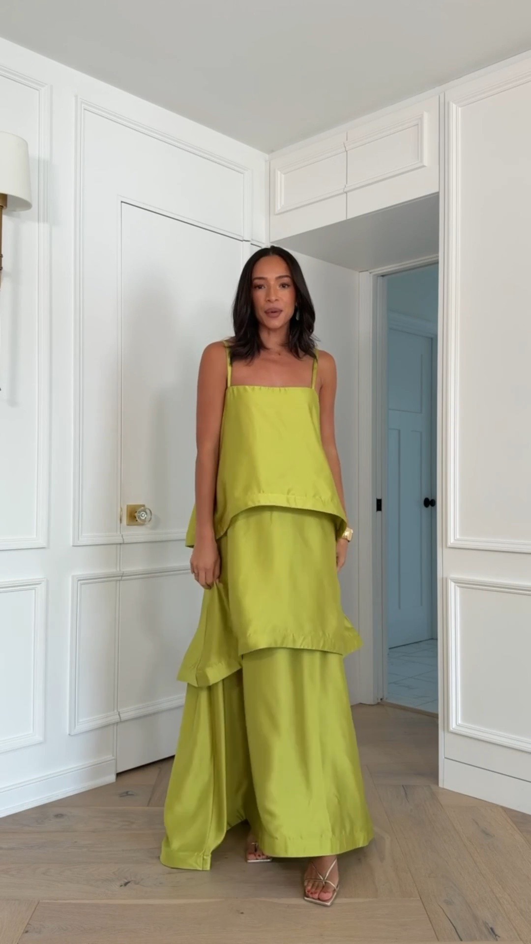 Wedding guest dress 🥂 This color is perfect for late summer and early fall weddings! Wearing size Small chartreuse maxi dress 

event dress, wedding guest dress, cocktail dress, black tie dress, wedding guest dress summer, summer dresses

#LTKWedding #LTKSeasonal