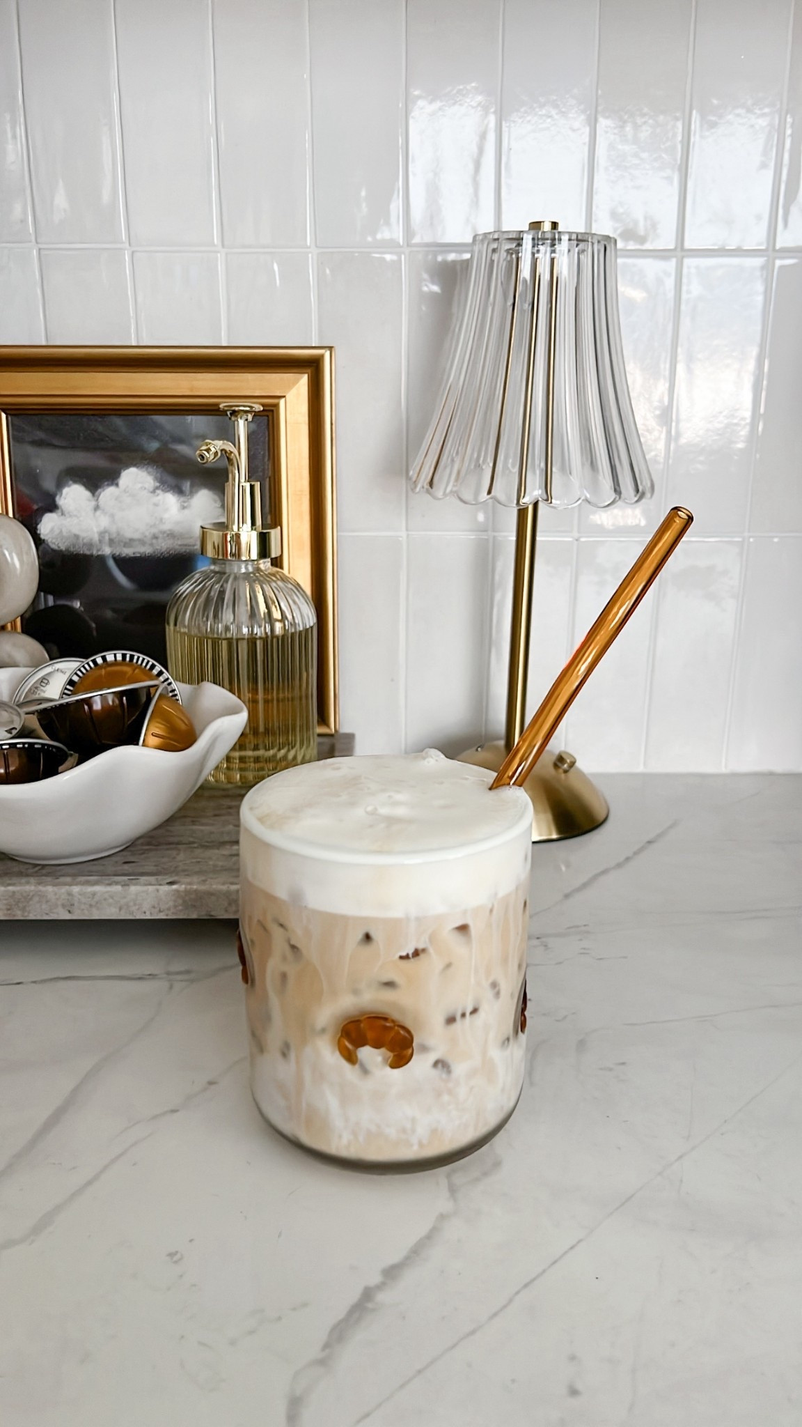 My fave at home iced latte in my new coffee bar/station!

#LTKHome #LTKFallSale #LTKSeasonal