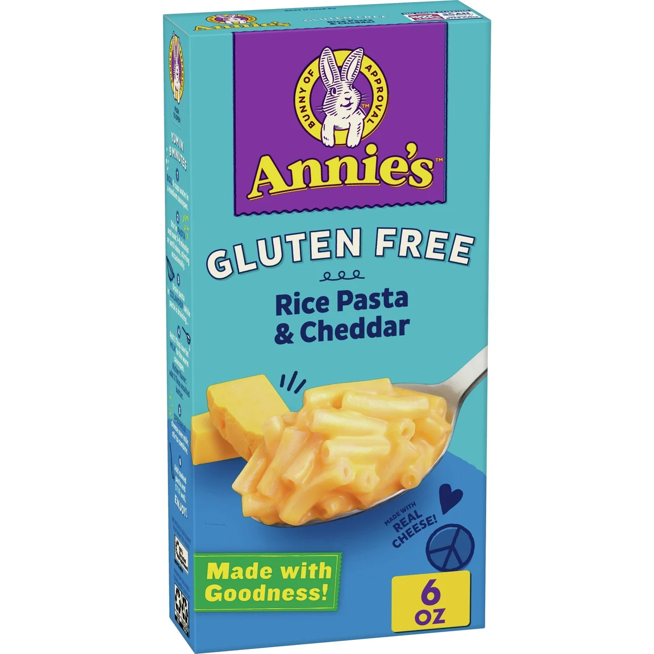 Annie's Gluten Free Macaroni and Cheese, Rice Pasta & Cheddar, 6 oz | Walmart (US)