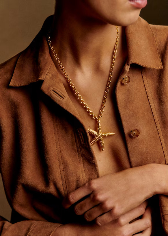 Salvador Necklace - Gold - Majority recycled brass - Sézane | Sezane Paris - US