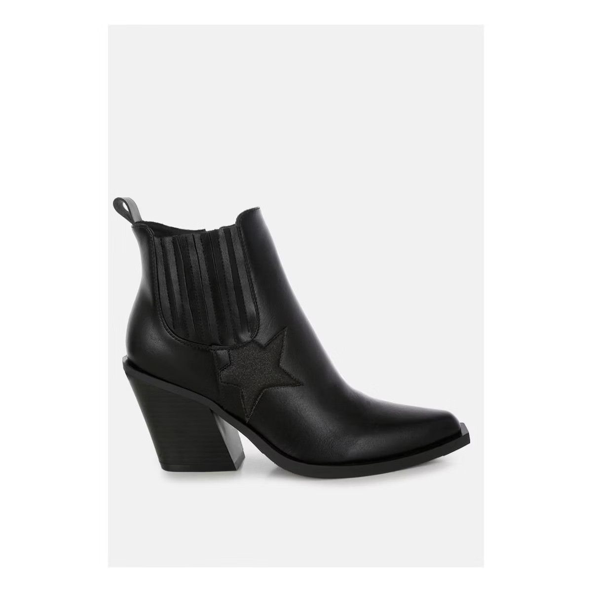 London Rag Womens Melt Down Glitter Star Detail Chelsea Boots 8 | Target