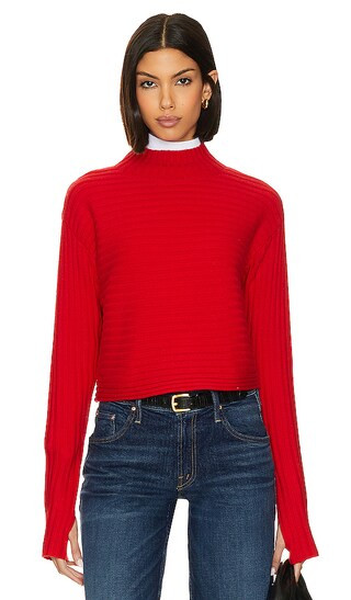 Tavil Pullover in Perfect Ruby | Revolve Clothing (Global)