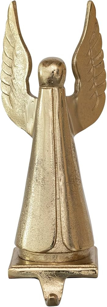 Creative Co-Op Cast Aluminum Angel Stocking Holder, Gold Finish | Amazon (US)