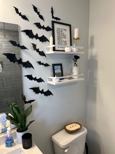 Amazon Halloween bat stick ons for hallway and bathroom decor 

#LTKfamily #LTKunder50 #LTKHalloween