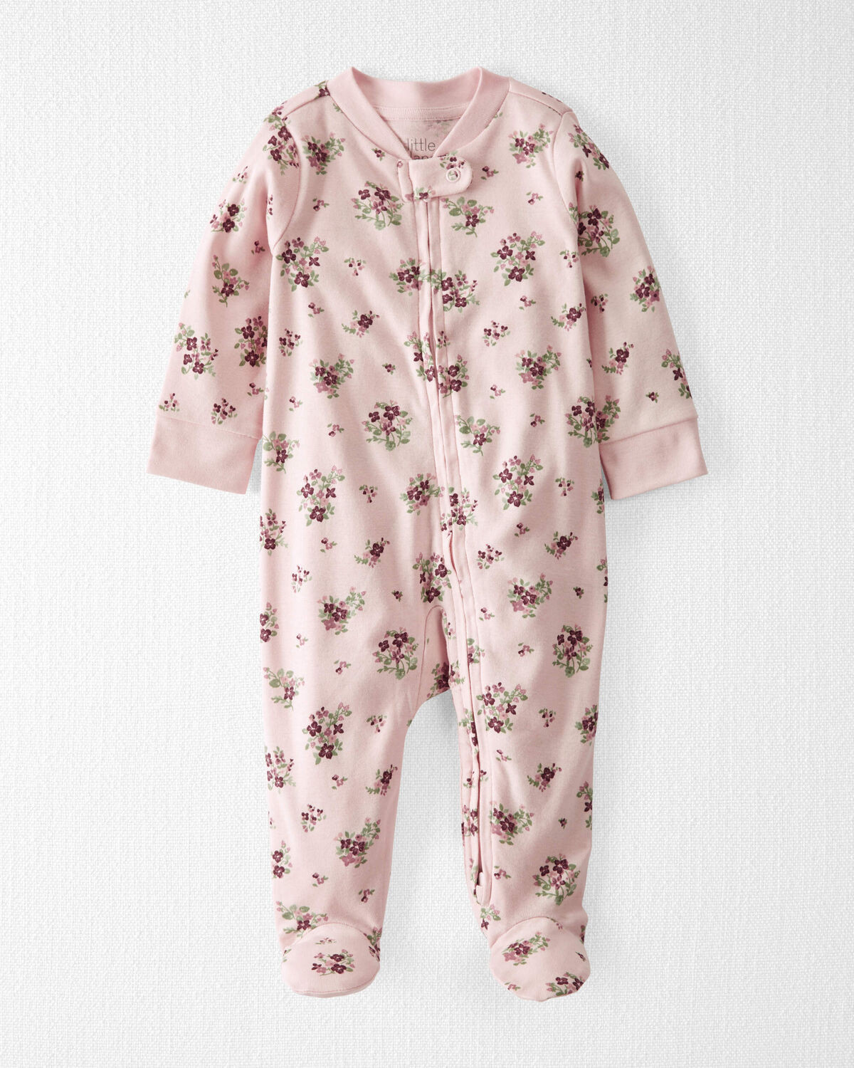 Baby Organic Cotton Sleep & Play in Wildberry Bouquet Pajamas | Carter's Inc