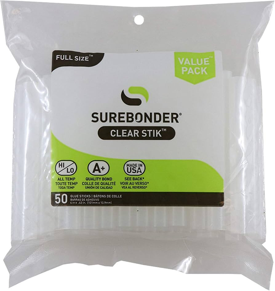 Surebonder DT-50 All Temperature 50 Glue Sticks, 4-Inch | Amazon (US)