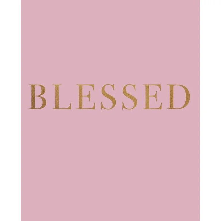 Inspirational Phrases in Blush: Blessed: A decorative book for coffee tables, bookshelves and int... | Walmart (US)