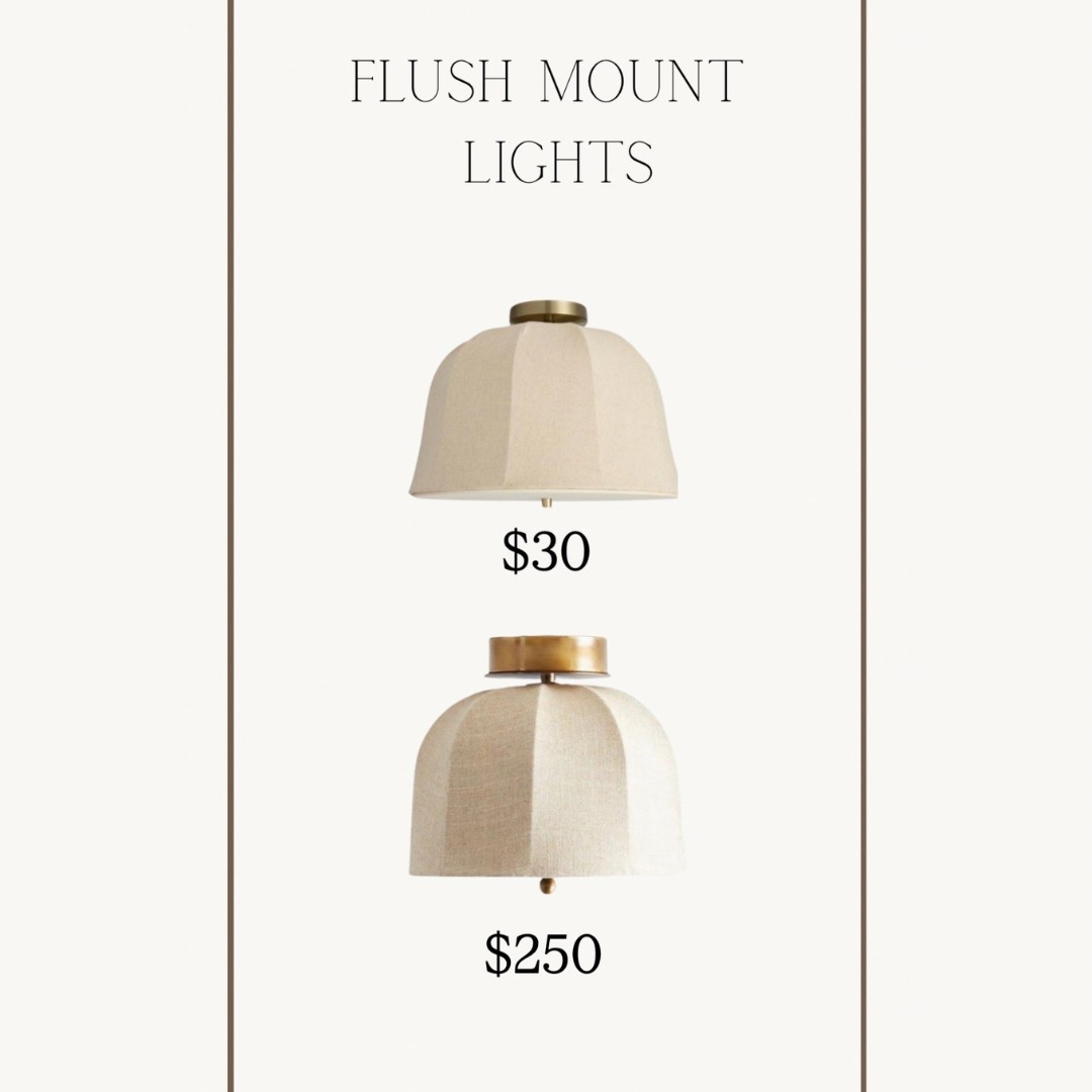 Replace those boob lights! This flush mount is only $30 and looks so similar to the Jake Arnold one!

#LTKHome