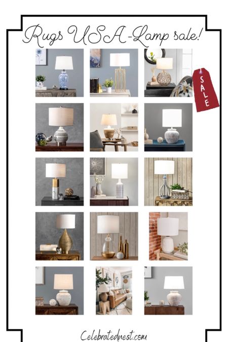 Huge lamp sale at Rugs USA! Drop your e-mail and get an extra 10% off. Table lamp  

#LTKFind #LTKsalealert #LTKhome