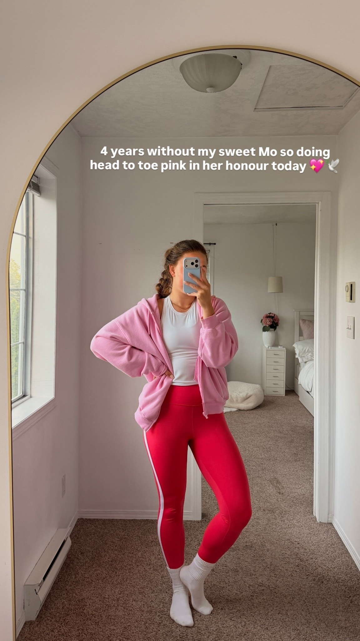 4 years without my sweet Mo so doing head to toe pink in her honour today 💖🕊️