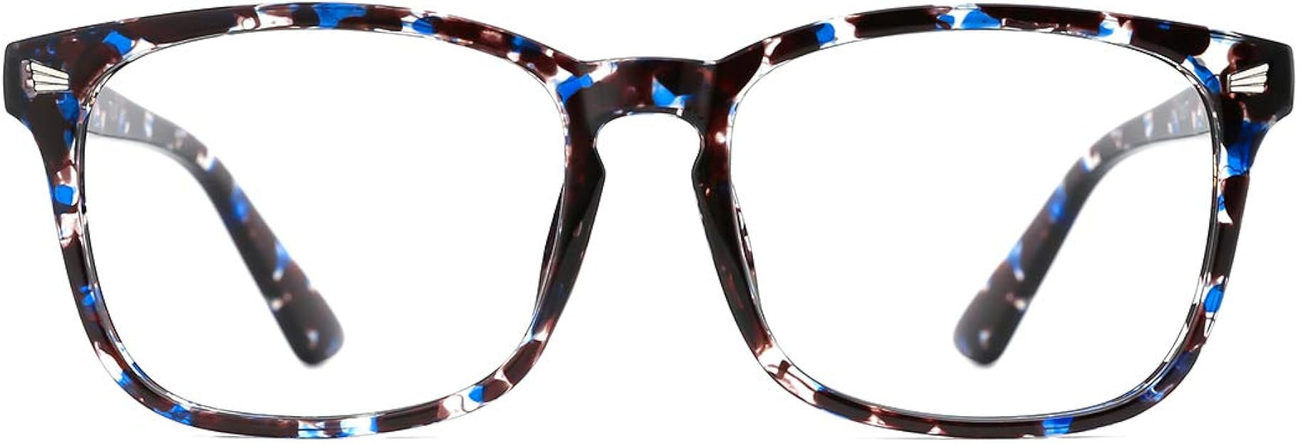 TIJN Blue Light Blocking Glasses Square Nerd Eyeglasses Frame Anti Blue Ray Computer Game Glasses | Amazon (US)