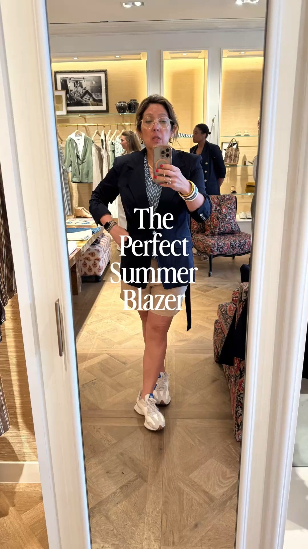I went in for one blazer and may go home with a few. This one was so good too. Lightweight, stretchy, and comfortable. 
It’s so good. 
And the pants. I am obsessed. They need to be hemmed but perfect for the summer heat. 

I’m Elisa, a wardrobe stylist, founder of Turnkey Style, and author of The Style Advantage: I Say What HR Can’t. I work with professionals and corporate teams to help them show up authentically, on brand, and with confidence. I’m also a mom of two grown boys, a wife, a post-menopausal woman in business, 5’4”, a size 14/16 on the bottom and L on top. I’ve been everything from a size 10–18+, which is why fit, function, and real life always come first.

#LTKgrwm #LTKWorkwear #LTKOver40