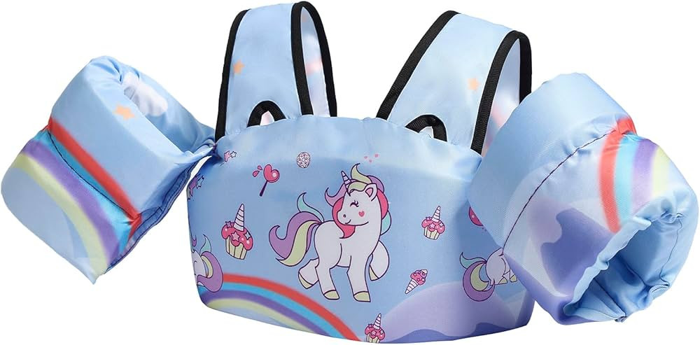 Toddler Swim Vest, GOSEN Kids Swim Vest for 22-66 Pounds Boys & Girls Shoulder Harness Arm Wings,... | Amazon (US)